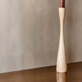 Nkuku Natural Mango Wood Candlestick 3 Nkuku Natural Mango Wood Candlestick