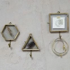 Nkuku Kiko Square Antique Brass Hook