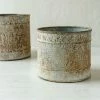 Nkuku Abari Aged Zinc Pot - Small