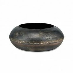 Nkuku Large Endo Reclaimed Iron Round Planter