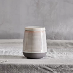 Nkuku Edo Storage Jar - Slate