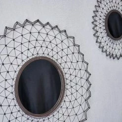 Nkuku Small Rust Arna Wire Mirror