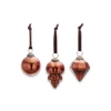 Nkuku Set of 3 Antique Rust Ura Baubles