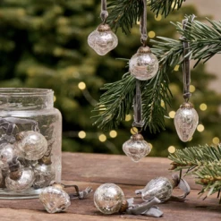 Nkuku Adisa Bauble Jar Antique Silver