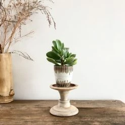 Nkuku Small Niwari Mango Candlestick 7 Nkuku Small Niwari Mango Candlestick