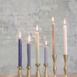 Nkuku Large Brushed Gold Jahi Candlestick