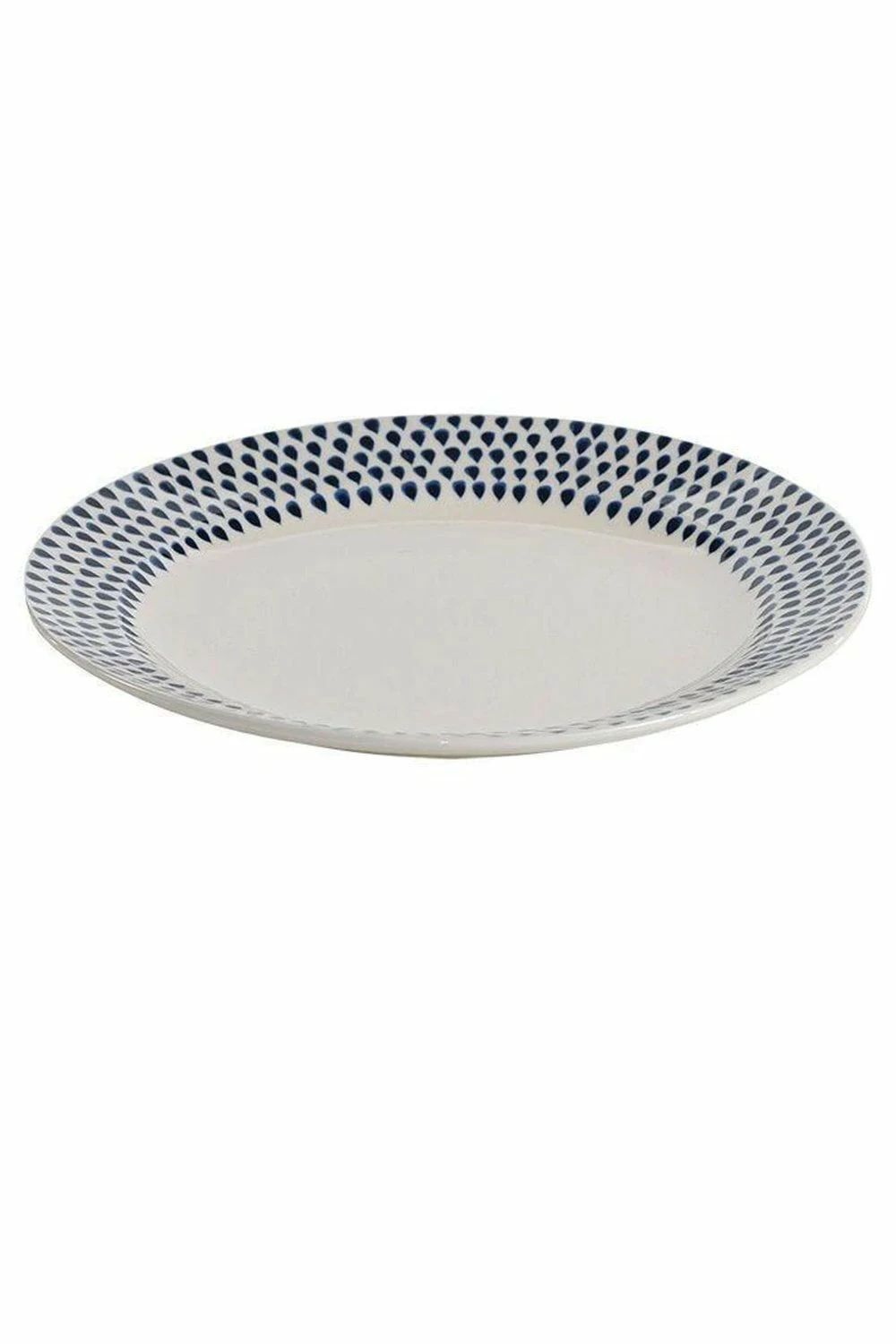 Nkuku Indigo Drop Dinner Plate 2 Nkuku Indigo Drop Dinner Plate