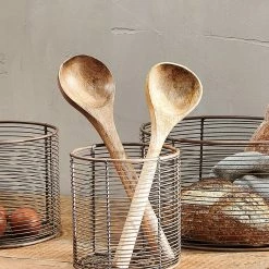 Nkuku Inkollu Aged Brass Basket Bowl Medium