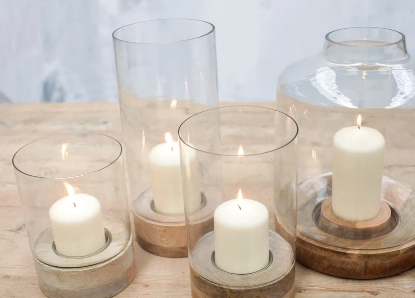 Nkuku Small Straight Idha Hurricane Lantern 3 Nkuku Small Straight Idha Hurricane Lantern