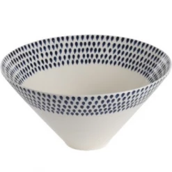 Nkuku Indigo Drop Serving Bowl Large