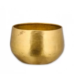 Nkuku Atsu Brass Planter - Medium