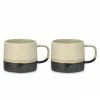 Nkuku Set of 2 Enesta Dipped Mugs - Cream