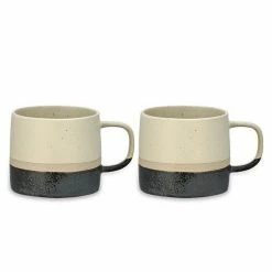 Nkuku Set of 2 Enesta Dipped Mugs - Cream