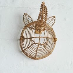 Nkuku Eko Mini Rhinoceros Head In Brass 11 Nkuku Eko Mini Rhinoceros Head In Brass