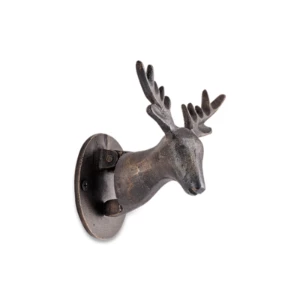 Nkuku Stag Door Knocker Black 1 Nkuku Stag Door Knocker Black