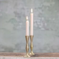 Nkuku Jahi Brass Candlestick - Tall