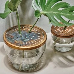 Nkuku Ramla Vase with Lid- Tapered 3 Nkuku Ramla Vase with Lid- Tapered