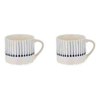 Nkuku Set of 2 Large Indigo Ceramic Iba Mug 1 Nkuku Set of 2 Large Indigo Ceramic Iba Mug