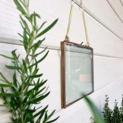 Nkuku Petit cadre paysage kiko en laiton