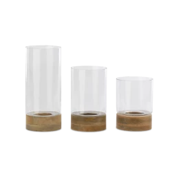 Nkuku Small Straight Idha Hurricane Lantern