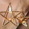 Nkuku Small Antique Brass Hanging Star