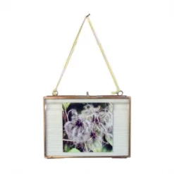 Nkuku Petit cadre paysage kiko en laiton