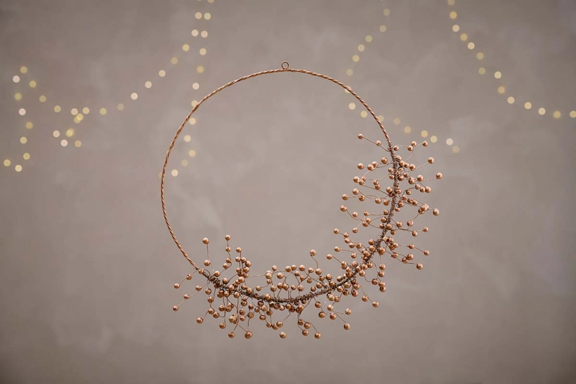 Nkuku Brass Berry Wreath 2 Nkuku Brass Berry Wreath