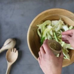 Nkuku Small Indus Mango Wood Salad Bowl