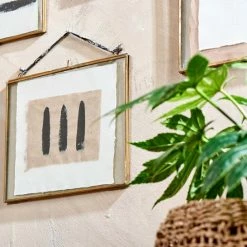 Nkuku Brass Kiko Frame Portrait 4 X 6