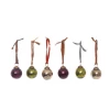 Nkuku Small Mixed Colours Zia Glass Baubles - Set of 6