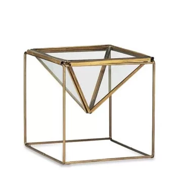 Nkuku Karana Planter on Stand - Antique Brass 1 Nkuku Karana Planter on Stand - Antique Brass