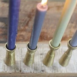 Nkuku Jahi Brass Candlestick Small