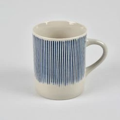Nkuku Set of 2 Blue Tall Karuma Mugs
