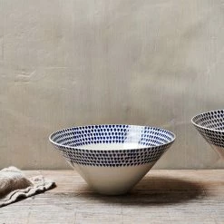 Nkuku Medium Indigo Drop Bowl