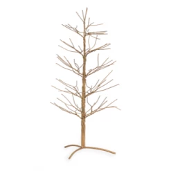 Nkuku Charida Wire Christmas Tree - Brass - Small