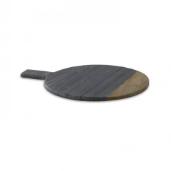 Nkuku Bwari Round Small Marble Board Grey