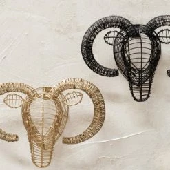 Nkuku Mini Wire Goat Head Trophy