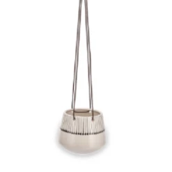 Nkuku Large Matchstick Design Matamba Ceramic Hanging Planter