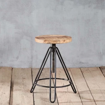 Nkuku Arvi Iron and Mango Wood Stool 4 Nkuku Arvi Iron and Mango Wood Stool
