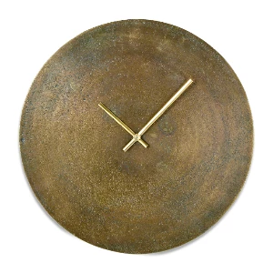 Nkuku Okota Wall Hung Clock - Brass 1 Nkuku Okota Wall Hung Clock - Brass