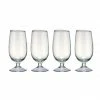 Nkuku Set of 4 Clear Hammered Glasses