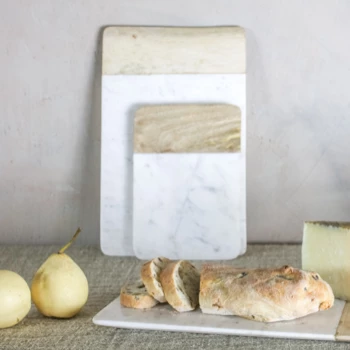 Nkuku Bwari Long Marble and Mangowood Board - Small 2 Nkuku Bwari Long Marble and Mangowood Board - Small