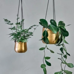 Nkuku Brass Atsu Large Plant Hanger