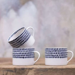 Nkuku Indigo Drop Mug - Set of 2