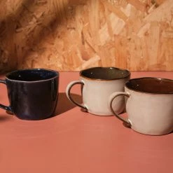 Nkuku Deep Blue Ceramic Coffee Mug