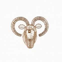 Nkuku Mini Wire Goat Head Trophy