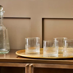 Nkuku Clear Mila Tumbler Glasses - Set of 4