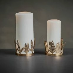 Nkuku Tabwa Feather Candle Holder