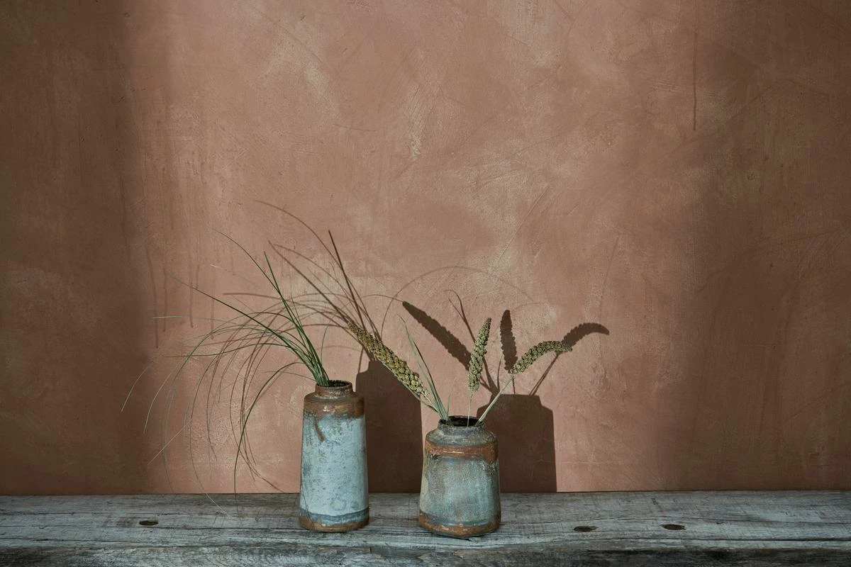 Nkuku Bennu Mini Straight Vase Large - Aged Zinc 2 Nkuku Bennu Mini Straight Vase Large - Aged Zinc