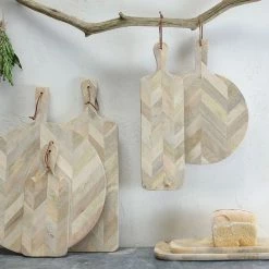 Nkuku Small Wooden Nalbari Pizza Board 7 Nkuku Small Wooden Nalbari Pizza Board